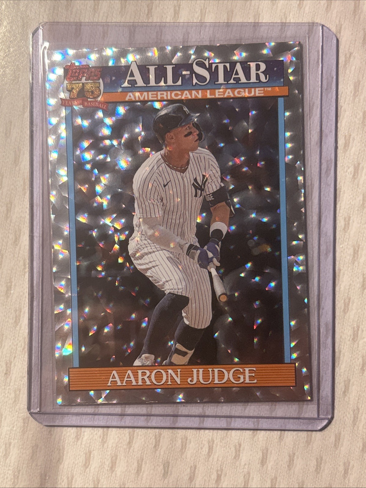 2026 Topps Aaron Judge Crackleboard Foil T91-34 Yankees 1991 Insert