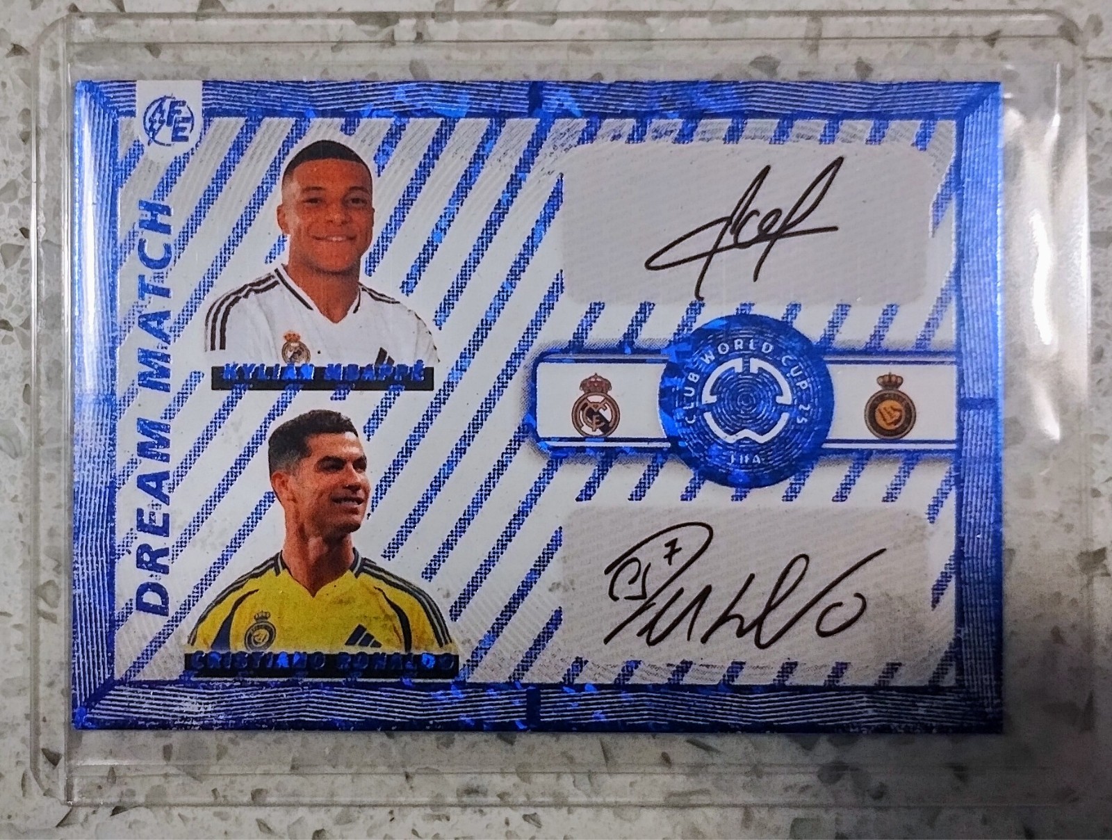 2025 FIFA CLUB WORLD CUP FE Card MBAPPE – CRISTIANO RONALDO Printed Auto 🔵🔵