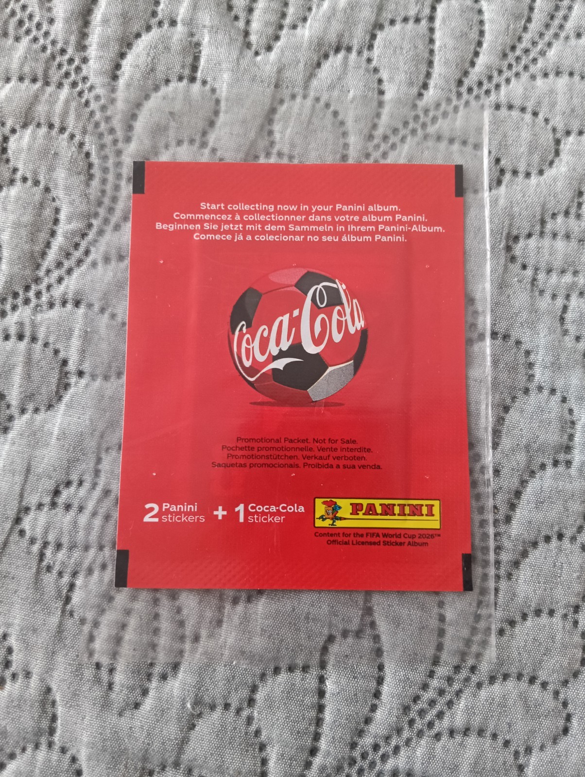 Packet Coca-Cola version Portugal Panini World Cup FIFA 2026
