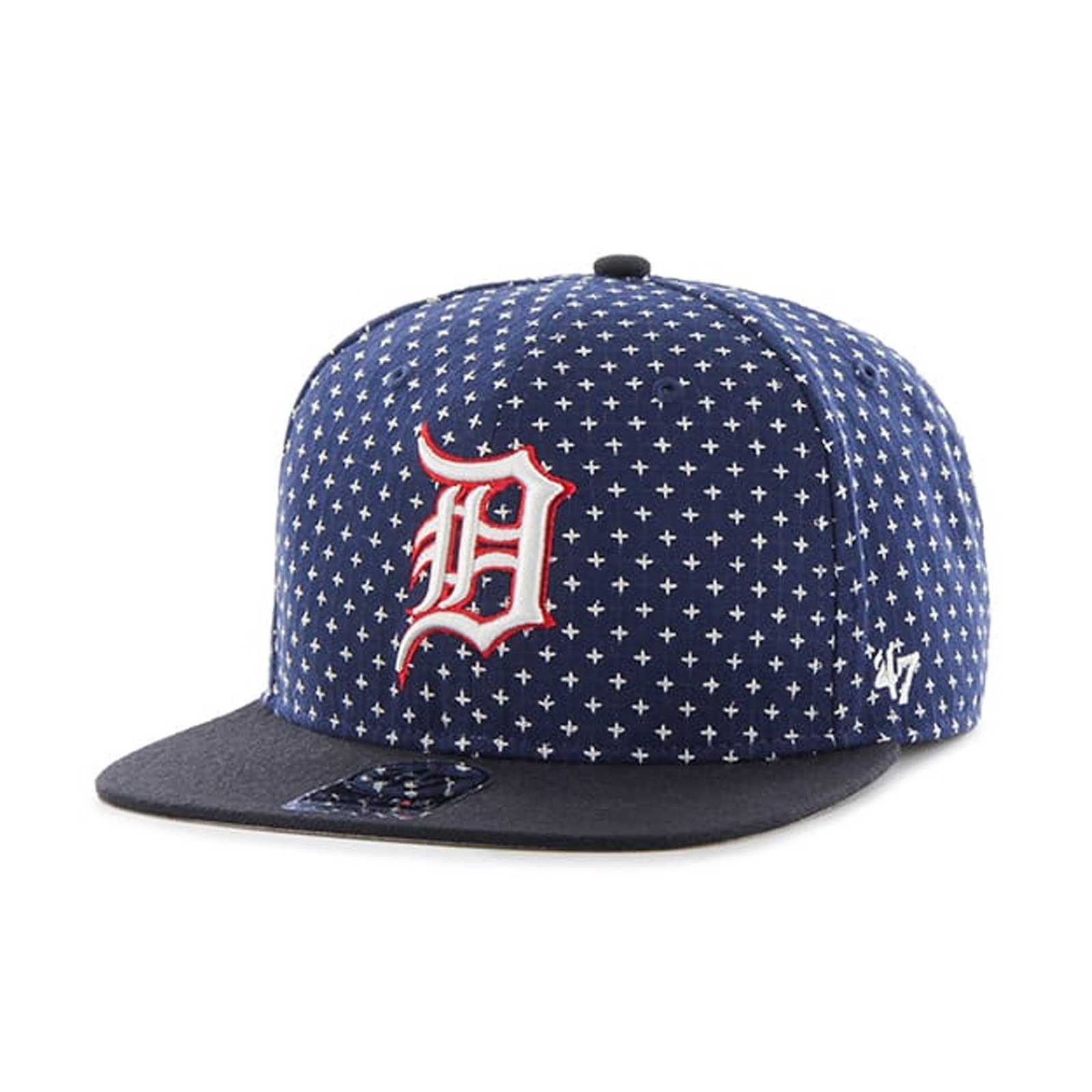 Mens 47 Brand Detroit Tigers Captain Snapback – Navy Blue