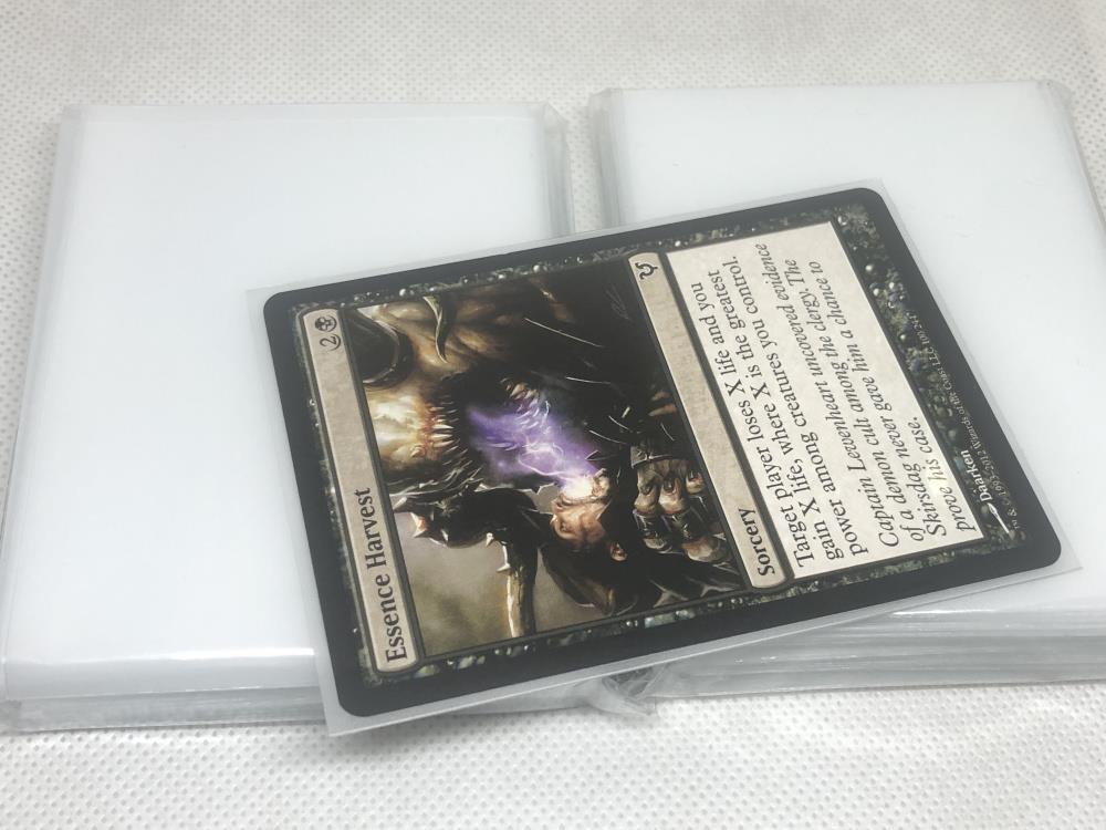 Lenayuyu 100pcs Half Transparent Standard MTG Card Sleeves 66x91mm Matte
