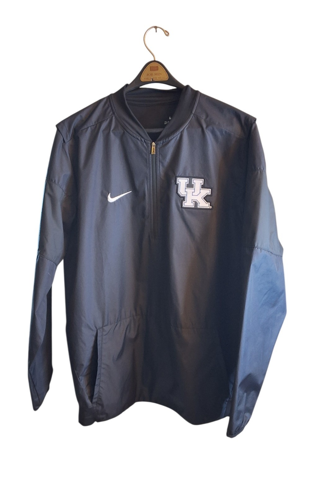 Kentucky Wildcats Jacket Mens Large Black College Basketball Nike Dri Fit