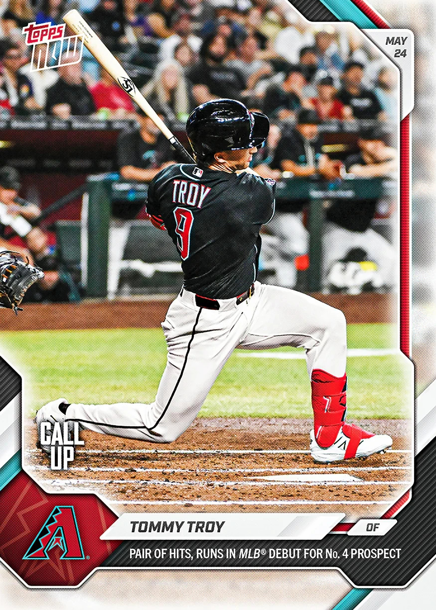 2026 Topps Now Card 238 Tommy Troy MLB 2 1st Career Hits -25 Cents Shipping!