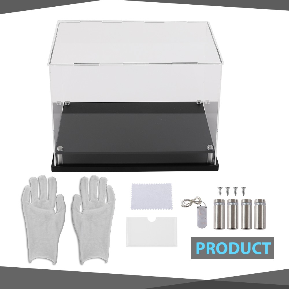 Black Base Riser Stand for Full Size Boxing Glove Holder Box Glove Display Case