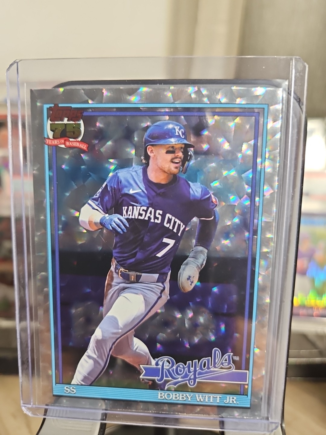 Topps 2026 Crackle Board foil Series 1 T91-3 Bobby Witt Jr. Kansas City Royals