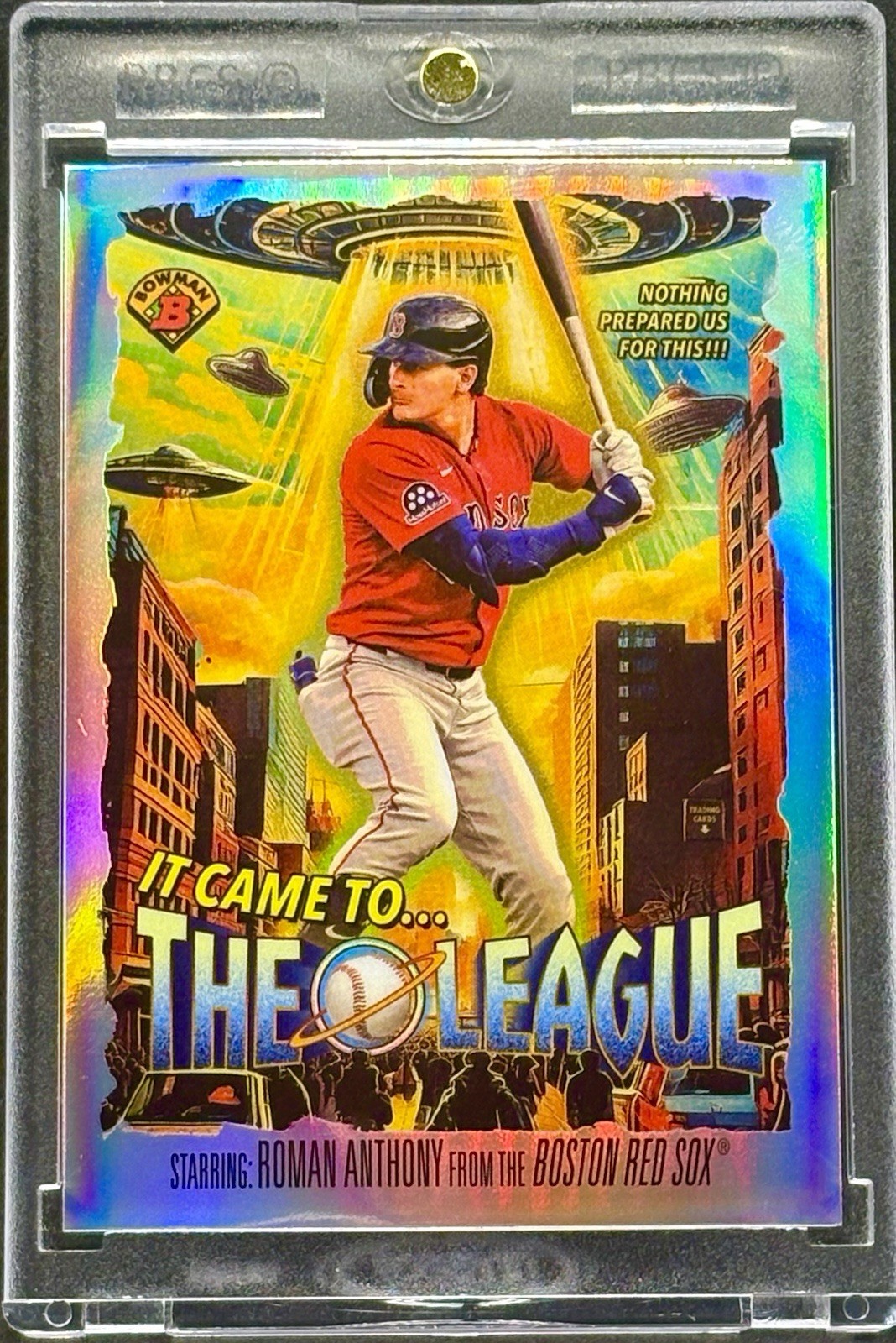 Roman Anthony RARE ROOKIE UFO REFRACTOR BOWMAN INVESTMENT CARDMINT