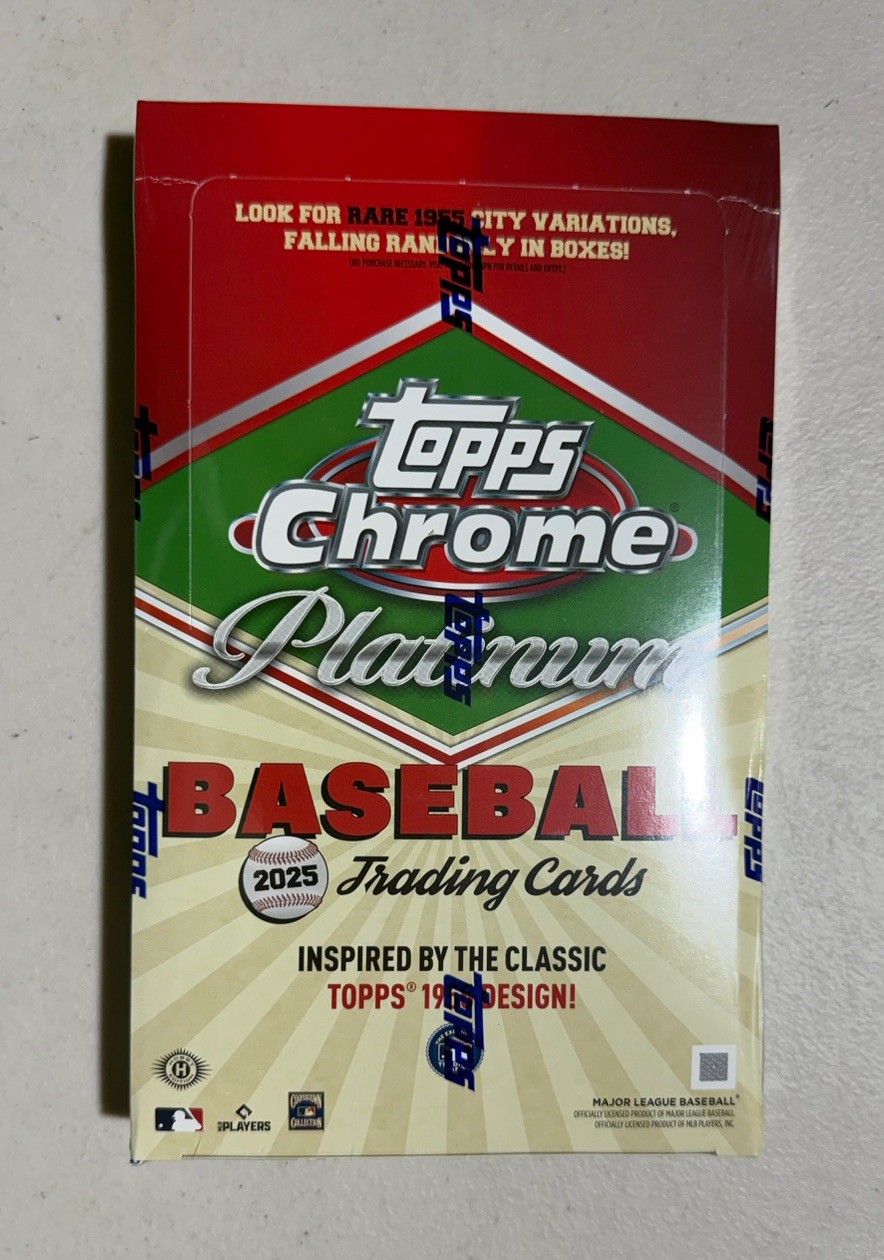 2025 Topps Chrome Platinum Anniversary Baseball Hobby Box Factory Sealed