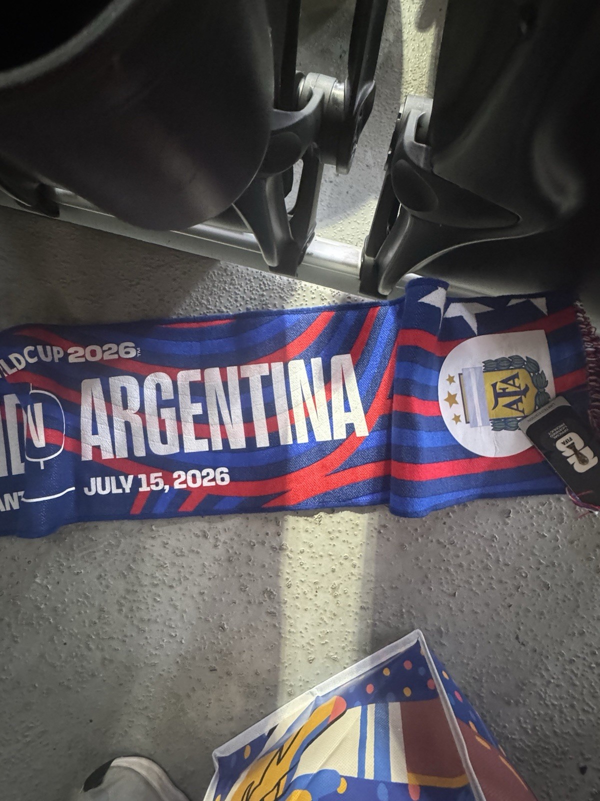 England v Argentina Official Semi Final FIFA World Cup Match Day Scarf 7/15/26