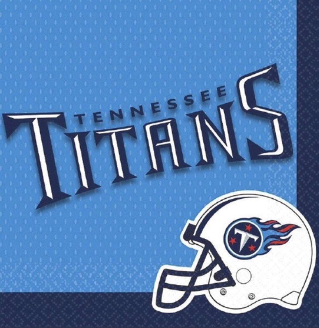 One Package Of 36 Tennessee Titans Nfl football 12 7/8″ Napkins by DesignWare