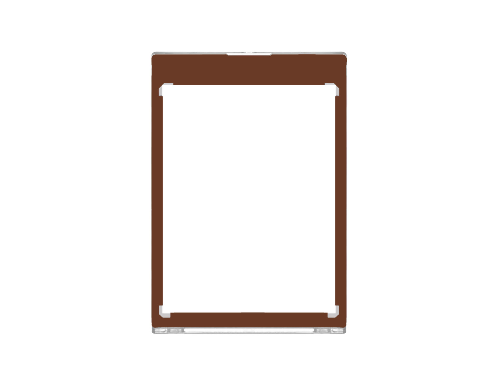 CF Magnetic Card Holder One Touch Case BROWN BORDER – 35PT-260PT Sizes