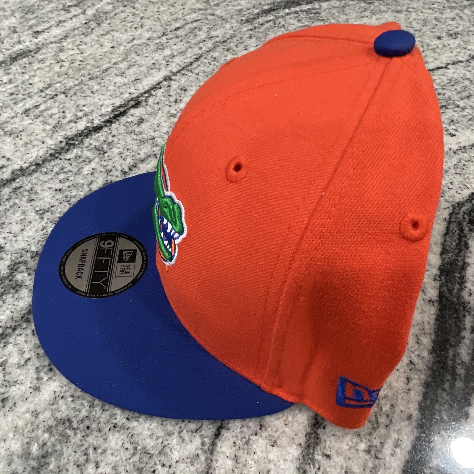 New Era 9FIFTY Snapback Florida Gators Cap Hat, One Size, Orange/Blue
