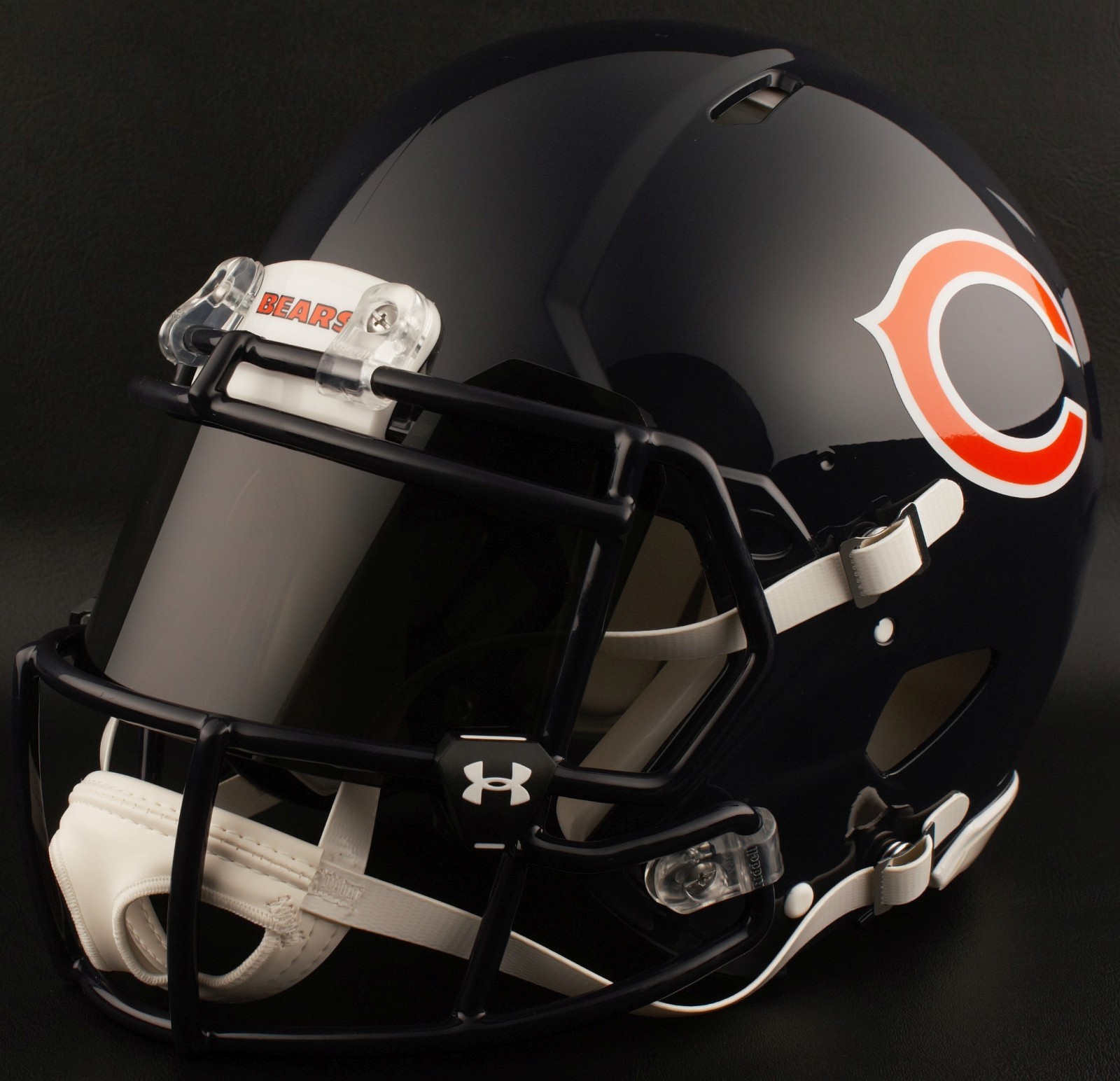 CHICAGO BEARS NFL Gameday REPLICA Football Helmet w/ BLACK-TINT Eye Shield