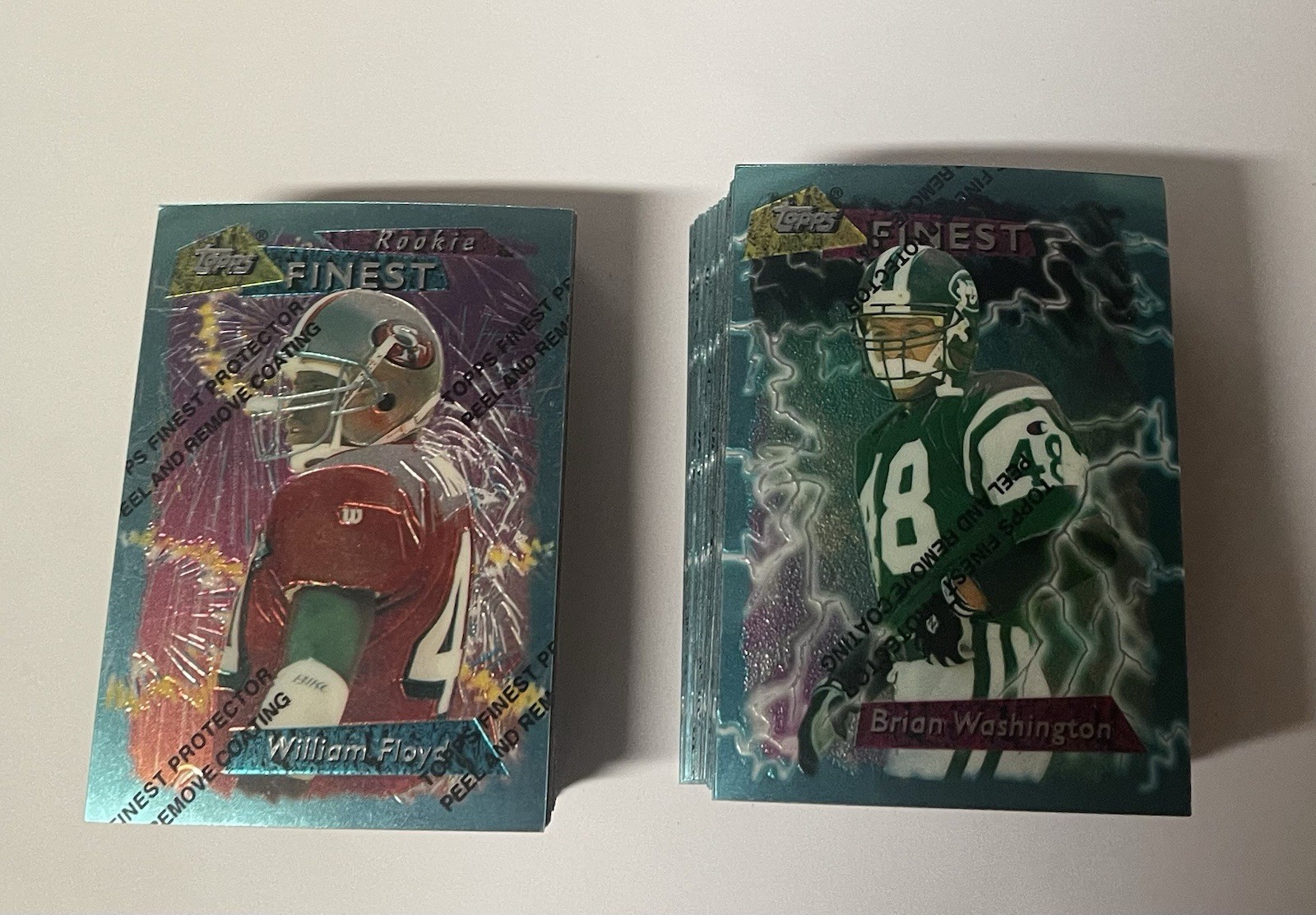 1995 Topps Finest Football Singles