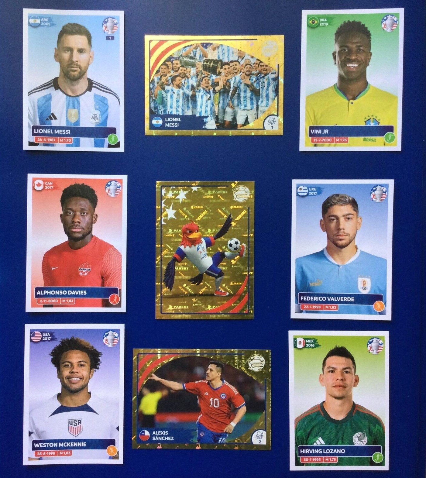 USA VERSION Panini Copa America 2024 – Stickers INTR1 – URU22 ** YOU PICK**