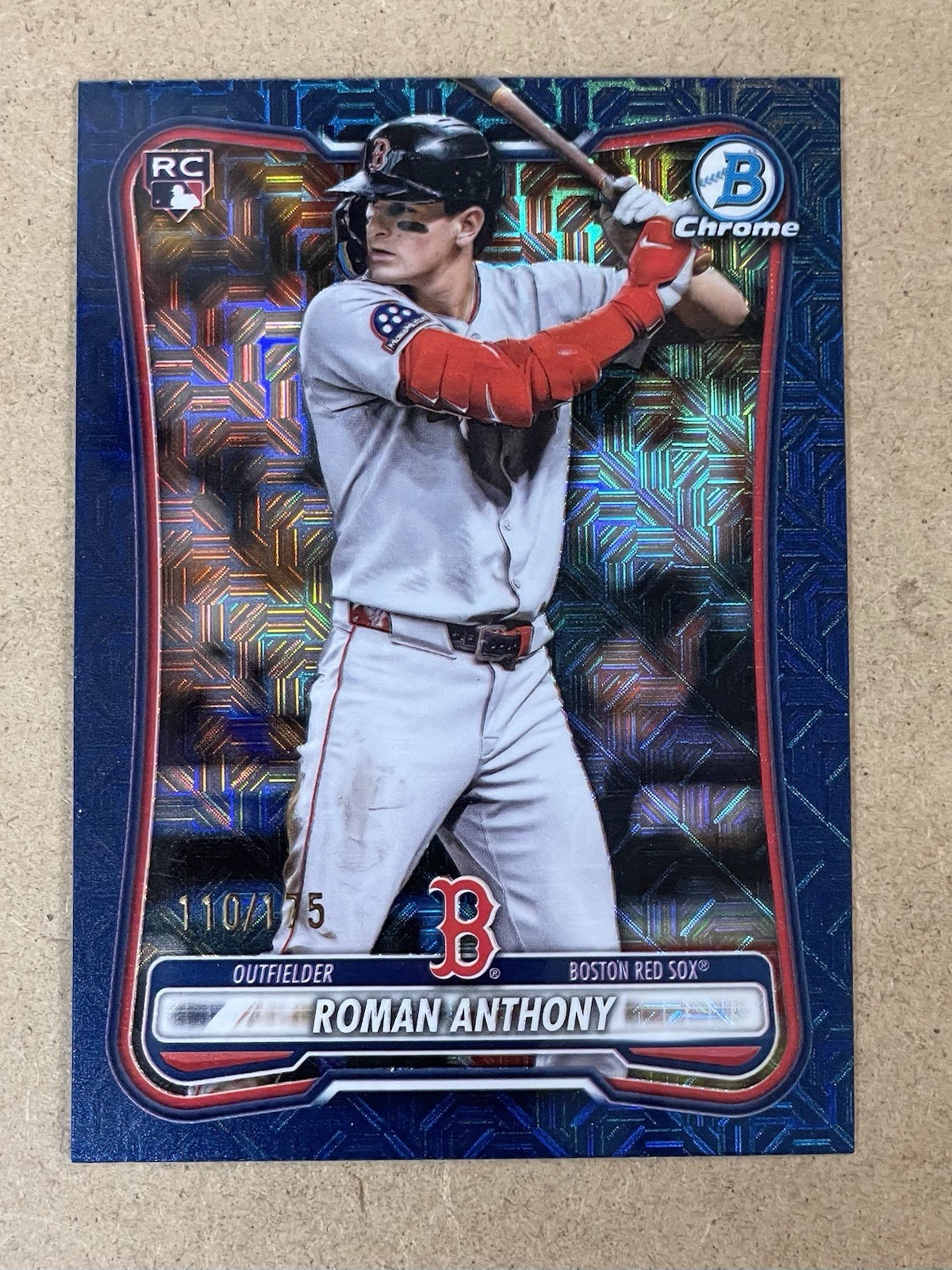 2026 BOWMAN CHROME – MEGA BOX NAVY MOJO REFRACTOR #18 ROMAN ANTHONY #D 110/175