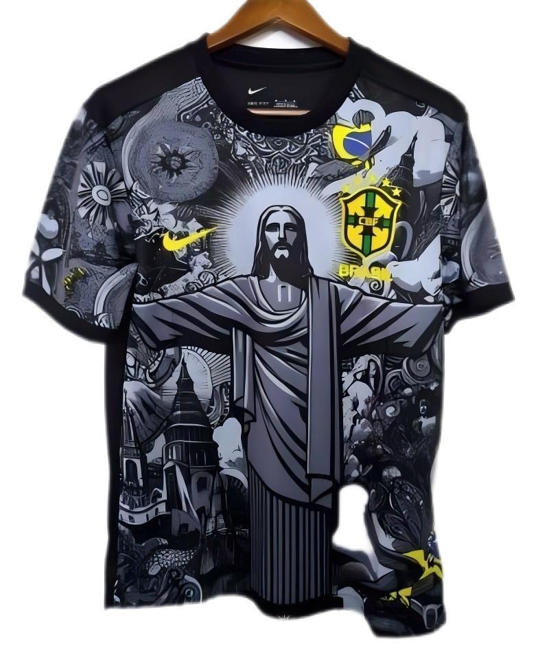 Brazil “Jesus” Black Edition Men Jersey