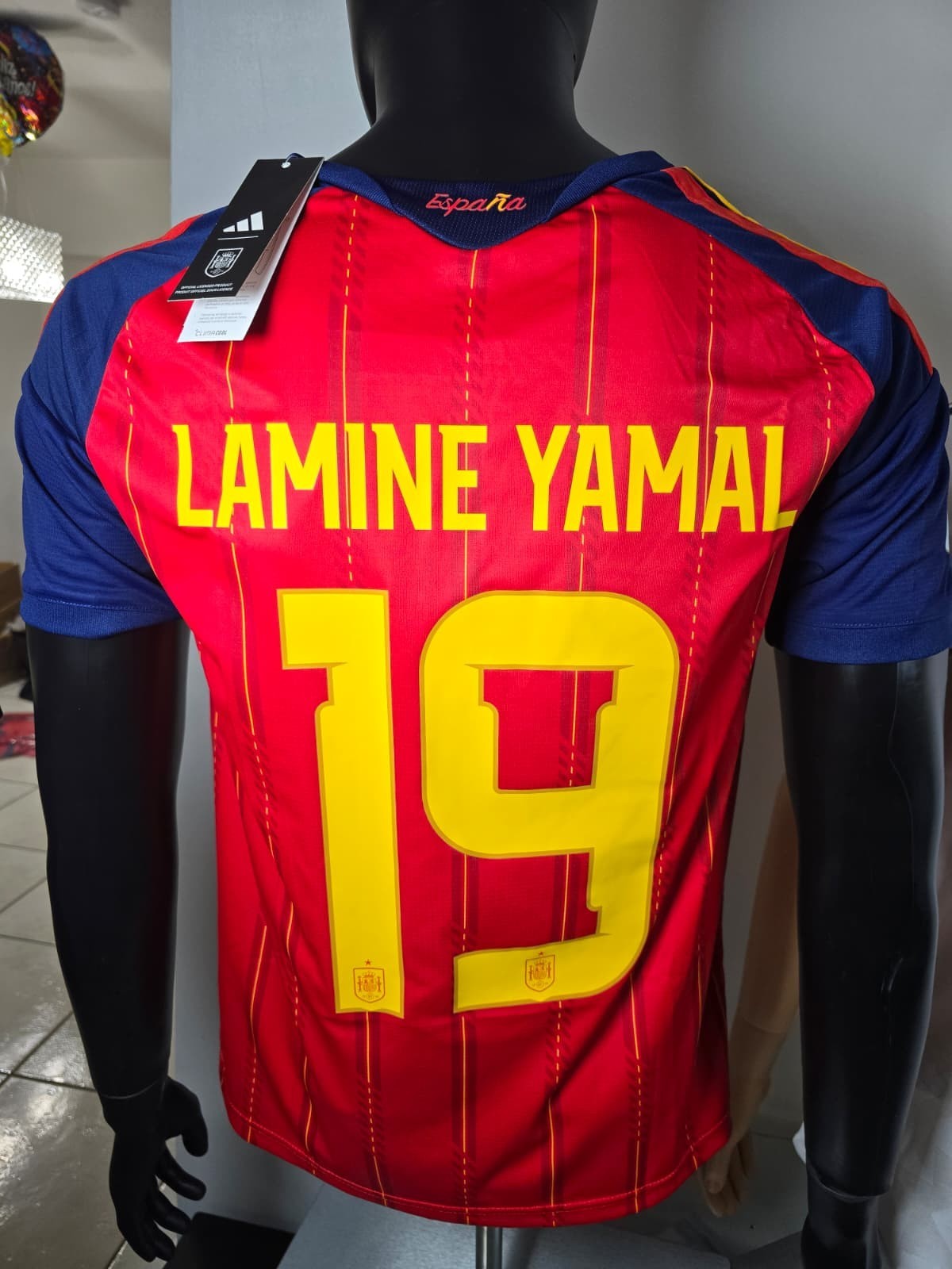 Size 2XL Spain Home Lamine Yamal Fan Version Jersey 2026 Football Shirt