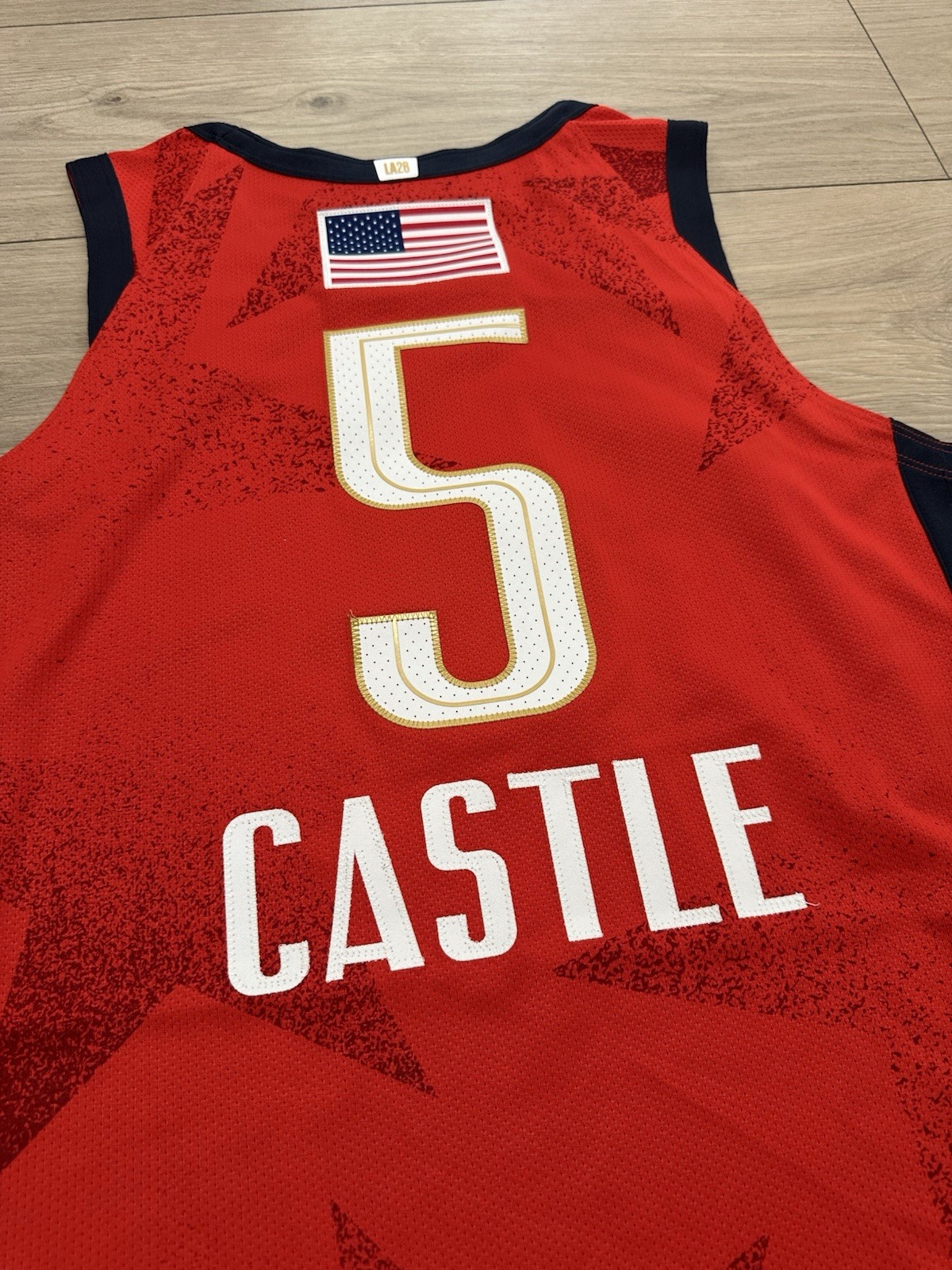 San Antonio Spurs Team Issued Stephon Castle all-Star Prototype Pro Cut Jersey