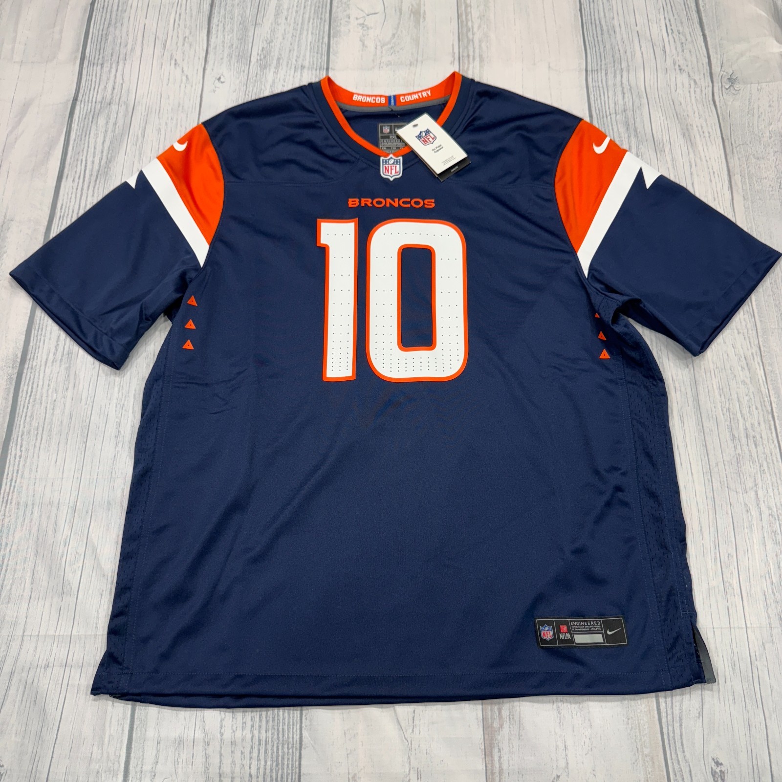 NWT Nike Denver Broncos Jerry Jeudy Football Jersey Size 2XL Mens On Field NFL