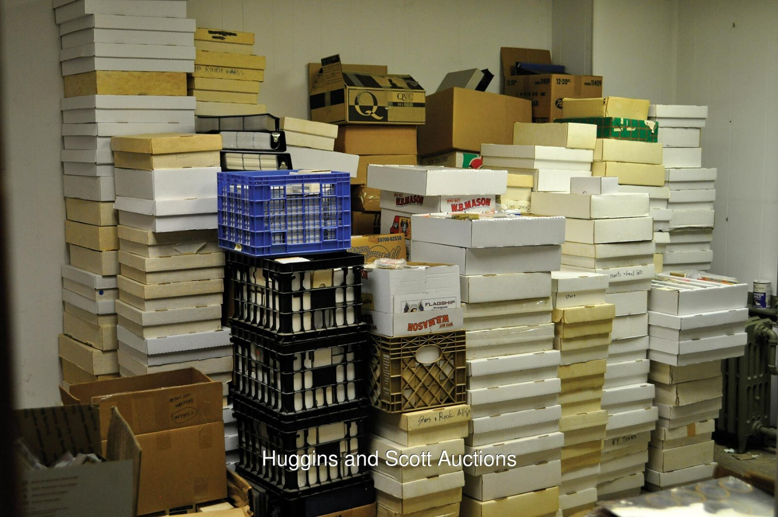 MLB Baseball 1000+ card Estate sale storage unit lot in 2 new 550 ct BCW boxes