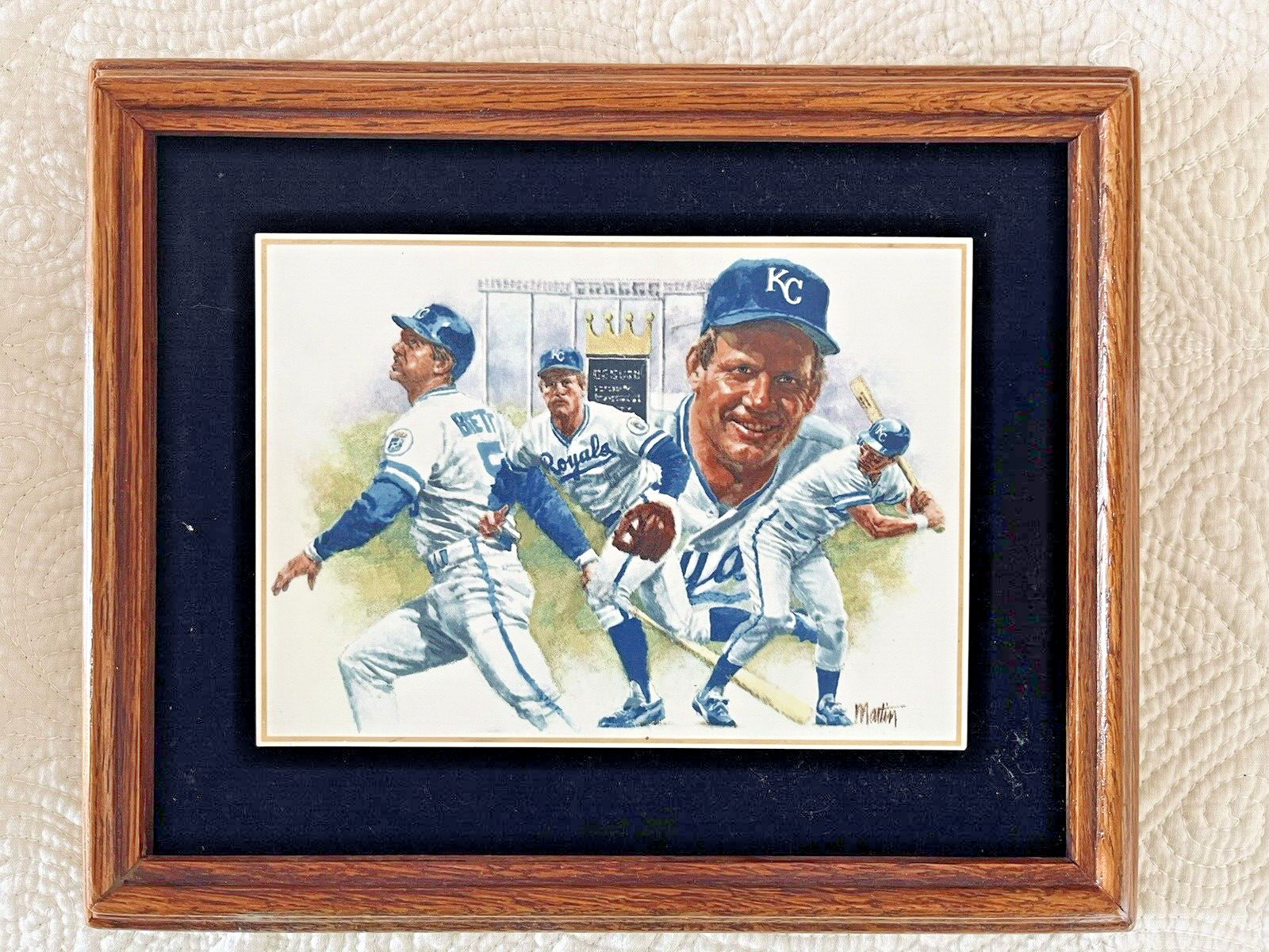 George Brett Plaque Royalty In Motion Gartlan FRAMED PLAQUE LTD