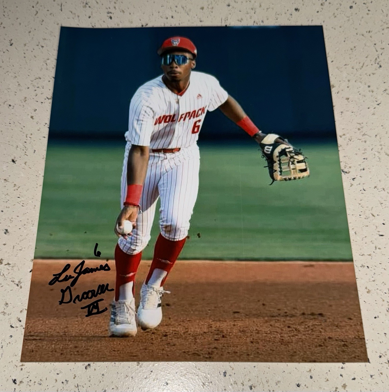 LUJAMES GROOVER SIGNED 8X10 PHOTO NC STATE WOLFPACK BASEBALL AUTOGRAPH ⚾️🐺⚾️