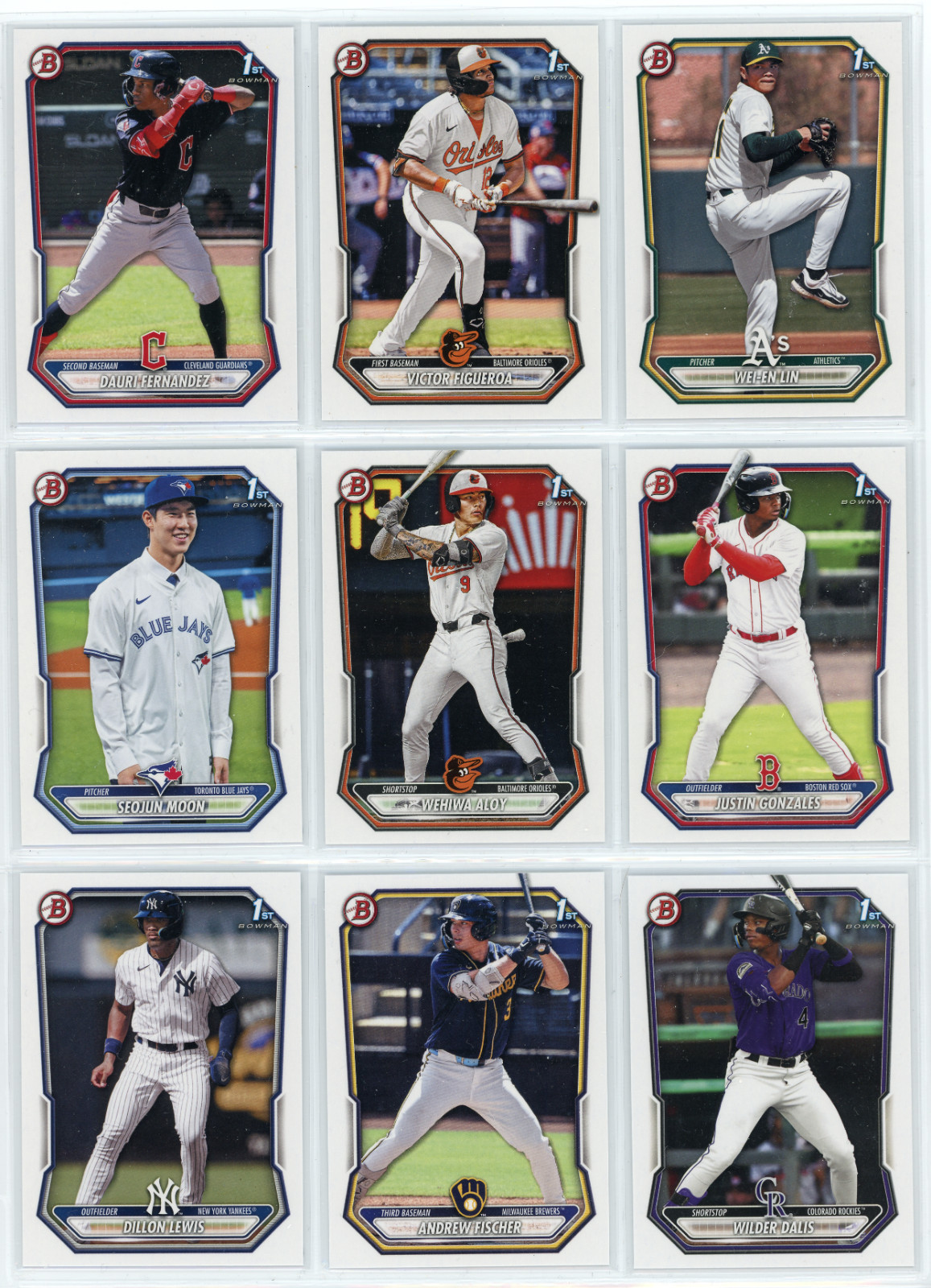2026 Bowman Prospects – Paper Base – #BP1-150 – You Pick/Choose