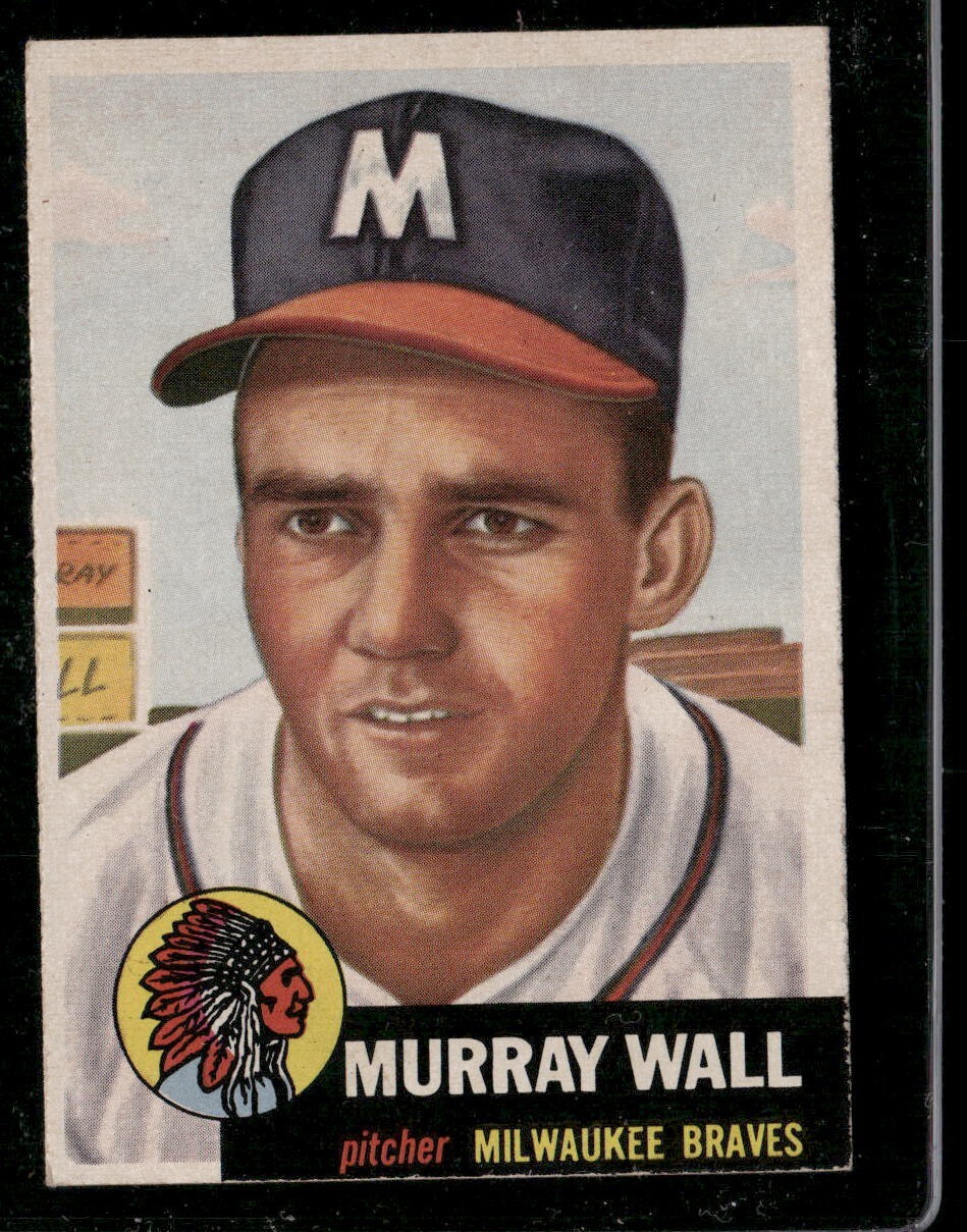 CLEAN EX+/- MURRAY WALL 1953 TOPPS #217 VINTAGE SOLID UNCREASED SHARP TPHLC-1243