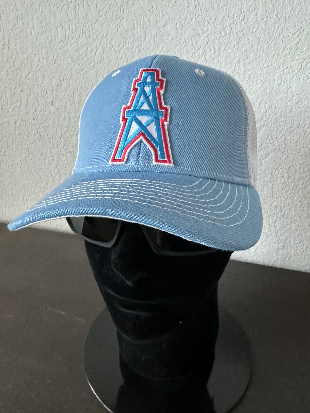 HOUSTON OILERS ORIGINAL THROWBACK RETRO LOGO SNAPBACK TRUCKER HAT CAP NEW 🏈