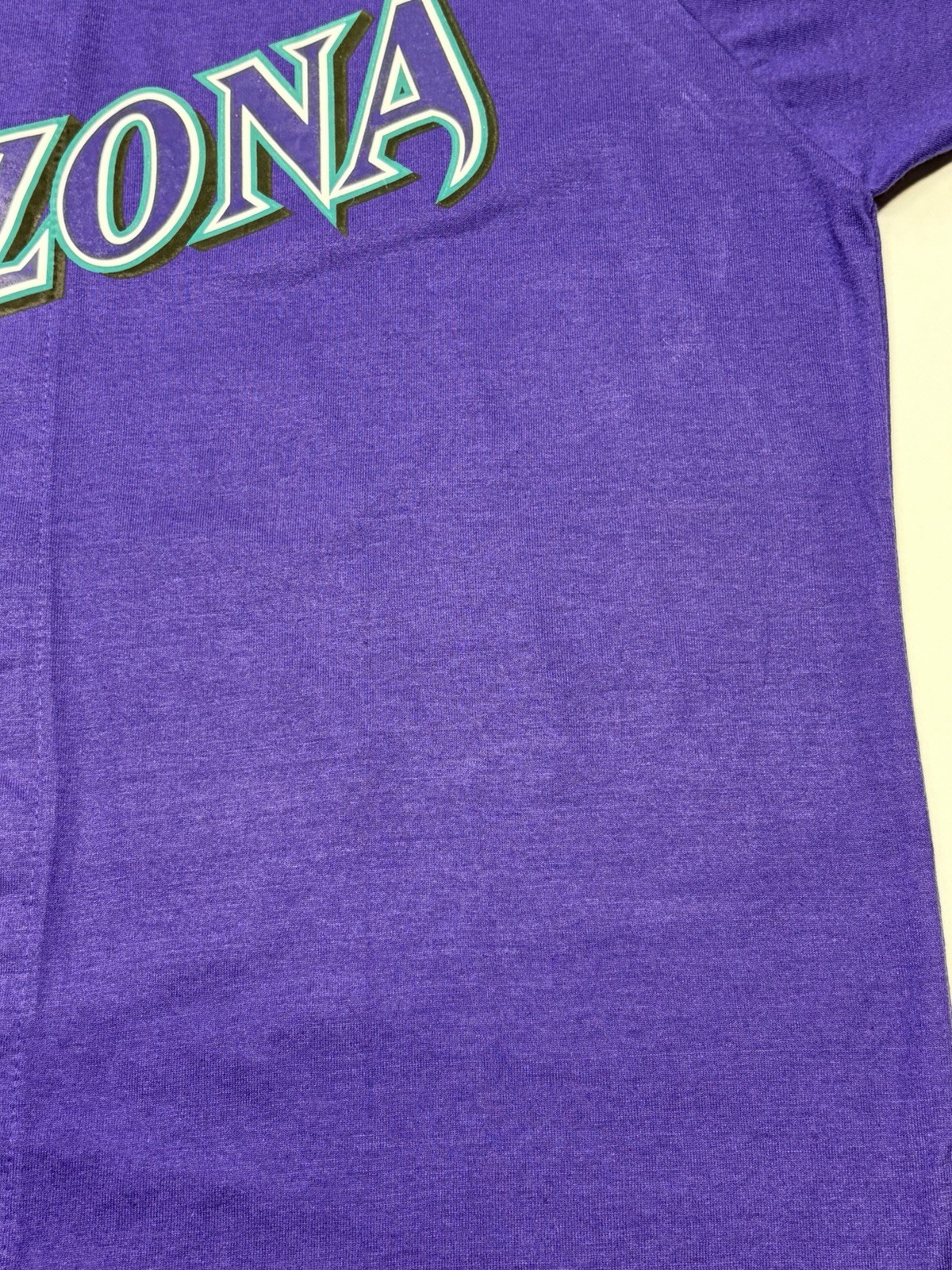 VTG Arizona Diamondbacks Purple Button Baseball Jersey XL Throwback USA Read***