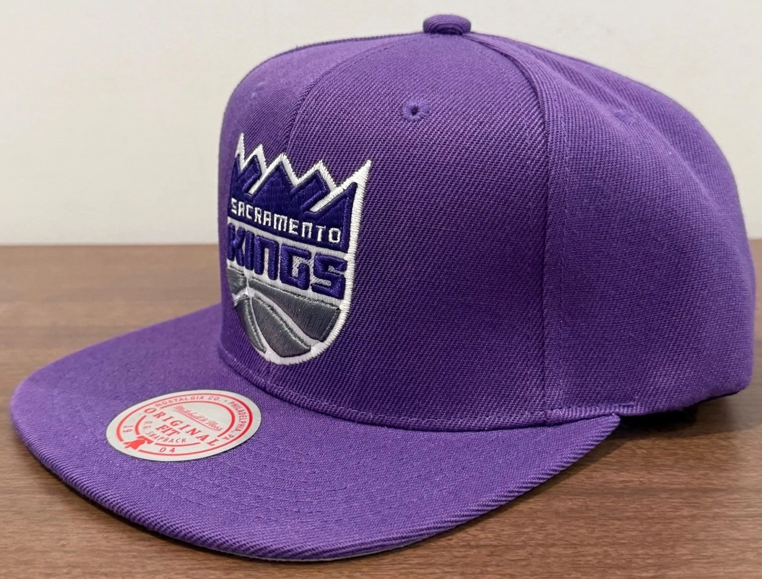 Mitchell & Ness Sacramento Kings Purple Basic Snapback Adjustable Hat Cap NEW