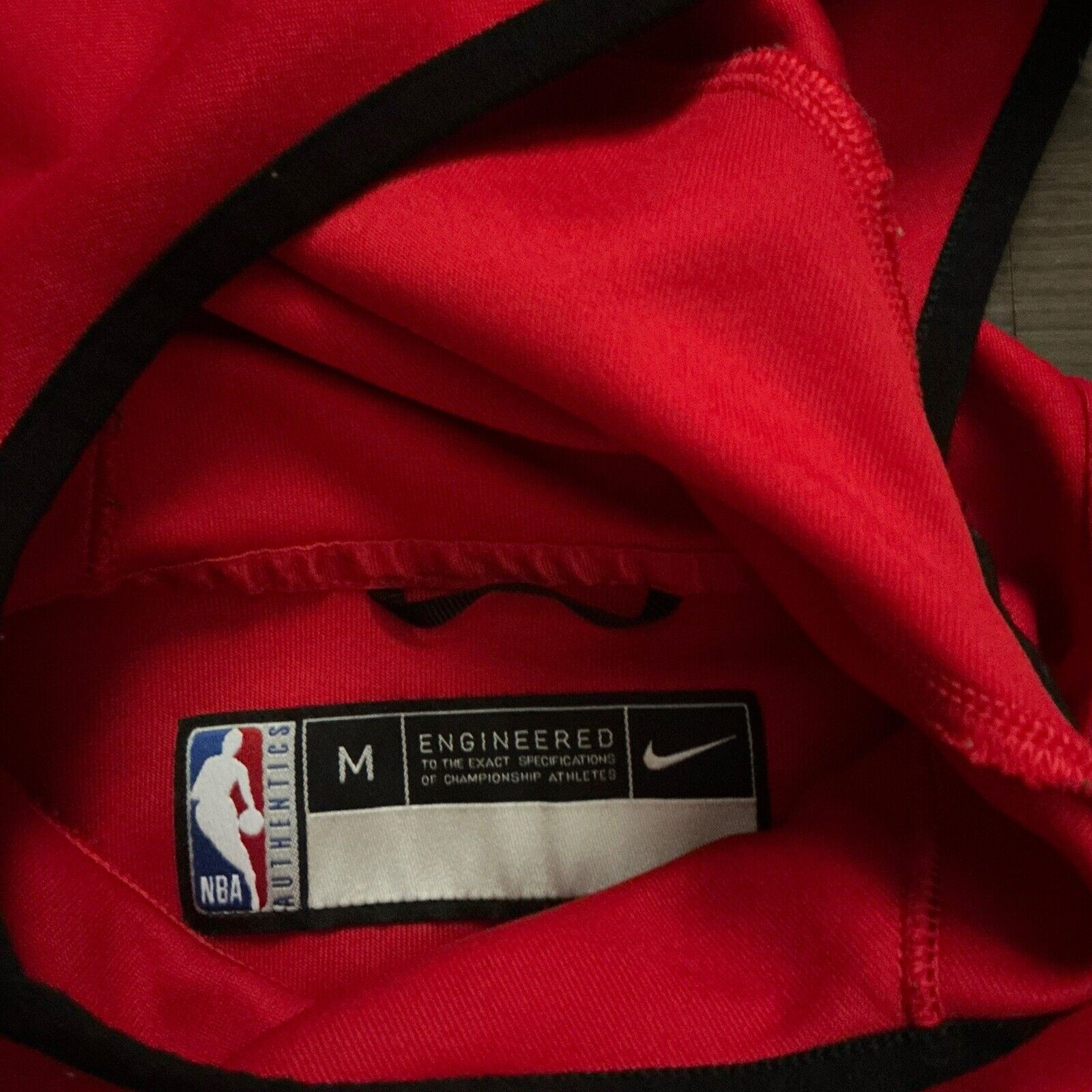 Nike NBA Washington Wizards Team Issue Warm Up Hooded Vest AV1495-657 Mens Sz M