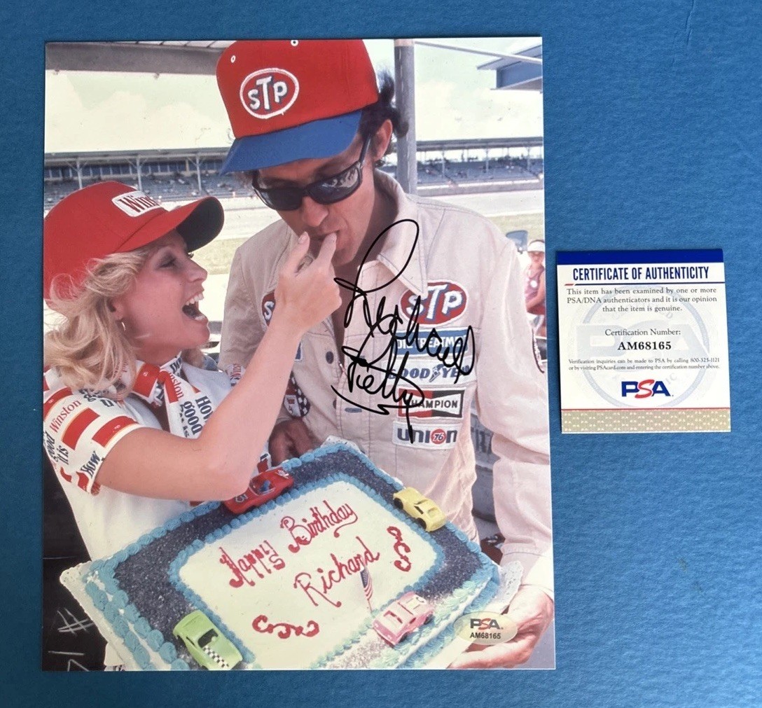 RICHARD PETTY Happy Birthday Signed PSA Authentic 8×10 Photo Autographed#43 STP