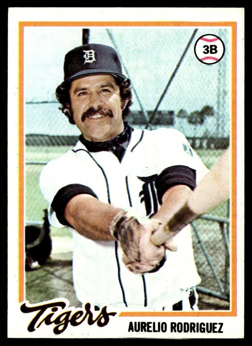 1978 Topps Baseball Card Aurelio Rodriguez Detroit Tigers #342 NM