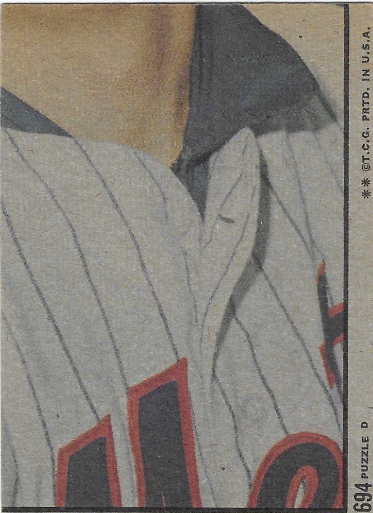 1972 TOPPS – #694 ALAN GALLAGHER IN ACTION (GIANTS)!! TOUGH HIGH NUMBER!