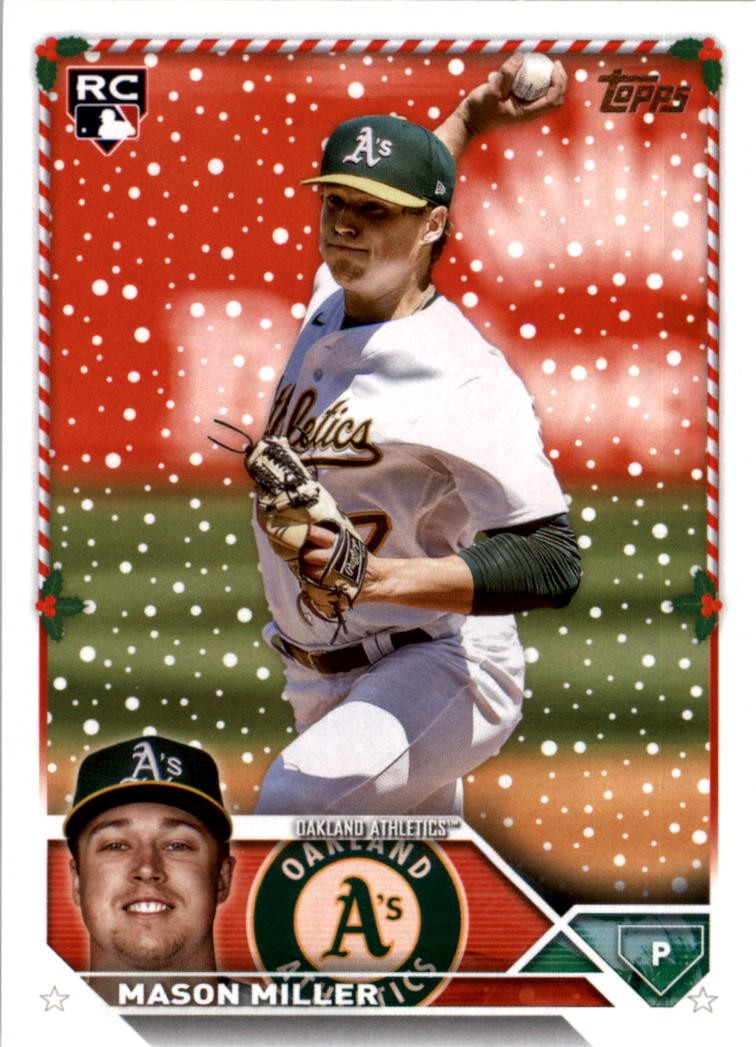 2023 Topps Holiday Baseball Card #H183 Mason Miller RC