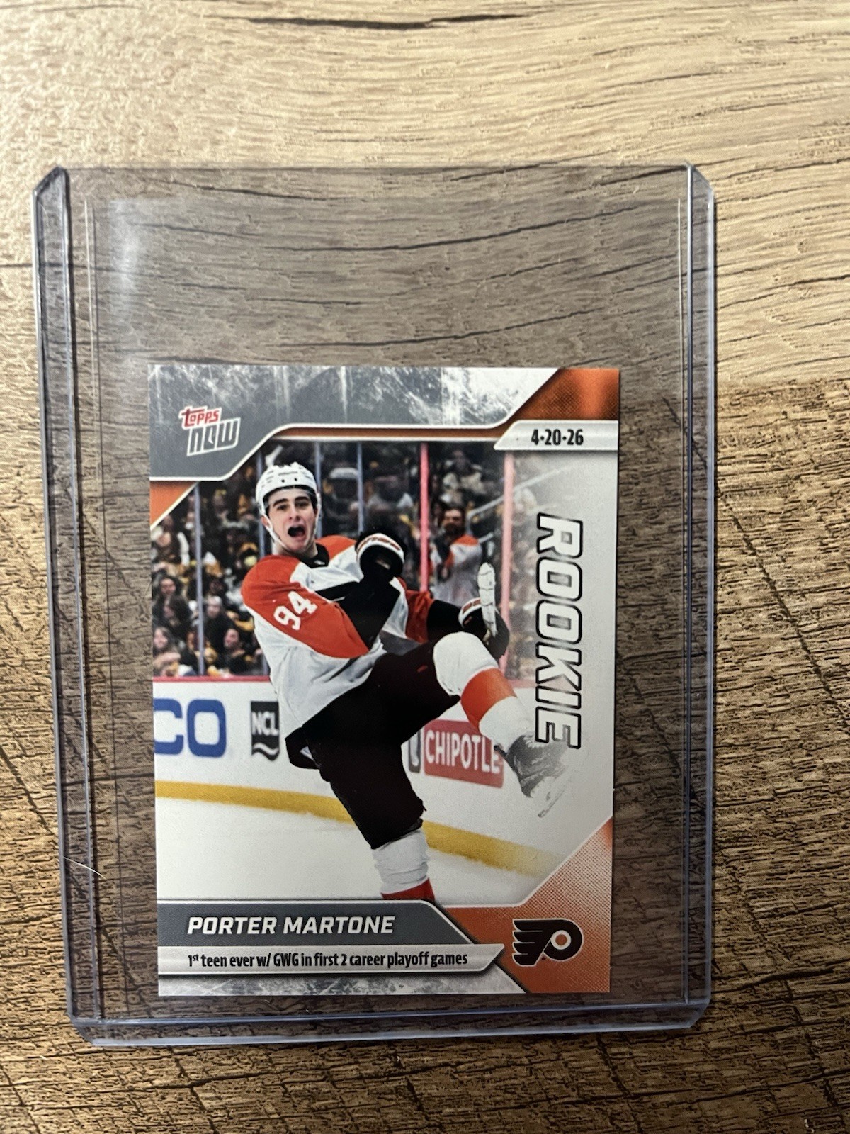 Porter Martone 2025-26 NHL Topps Now Sticker #153 Flyers Rookie PR:3720