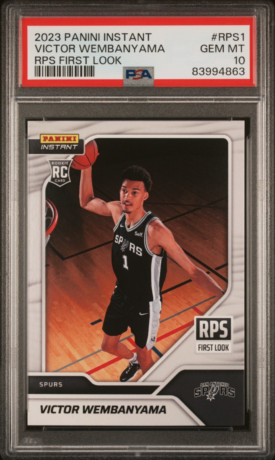 Panini 2023-24 Instant Victor Wembanyama RPS First Look #RPS-1 /16791 PSA 10