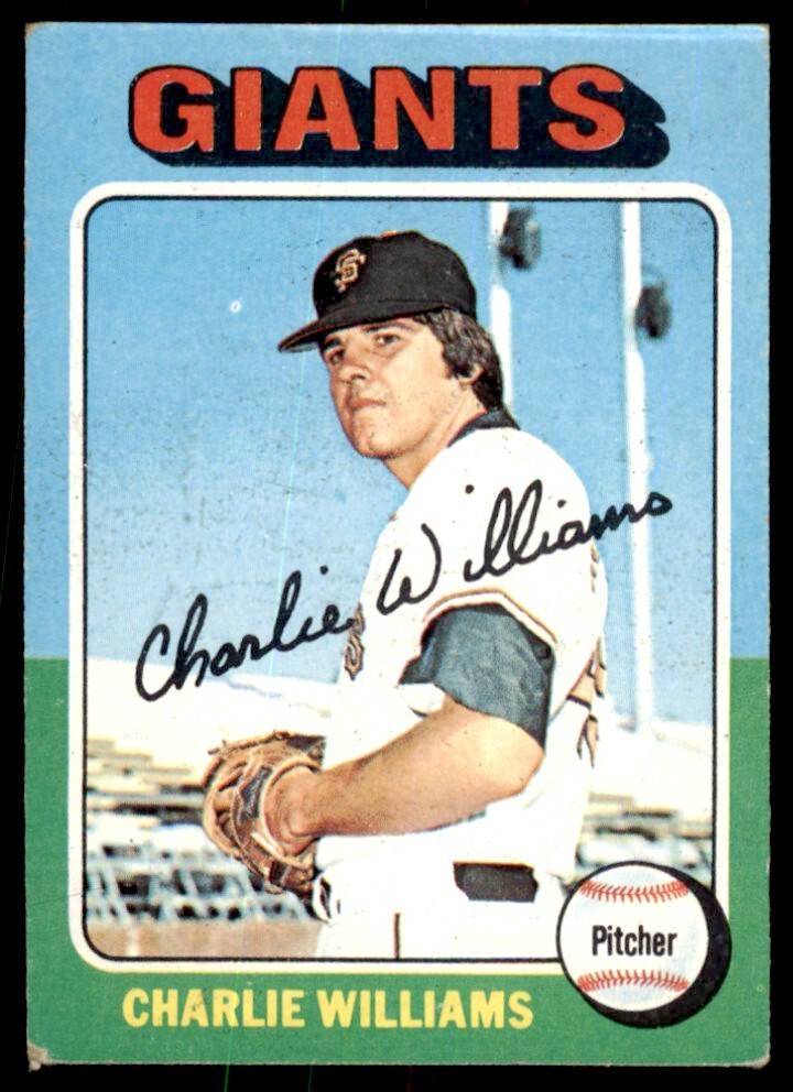1975 TOPPS MINI CHARLIE WILLIAMS SAN FRANCISCO GIANTS #449
