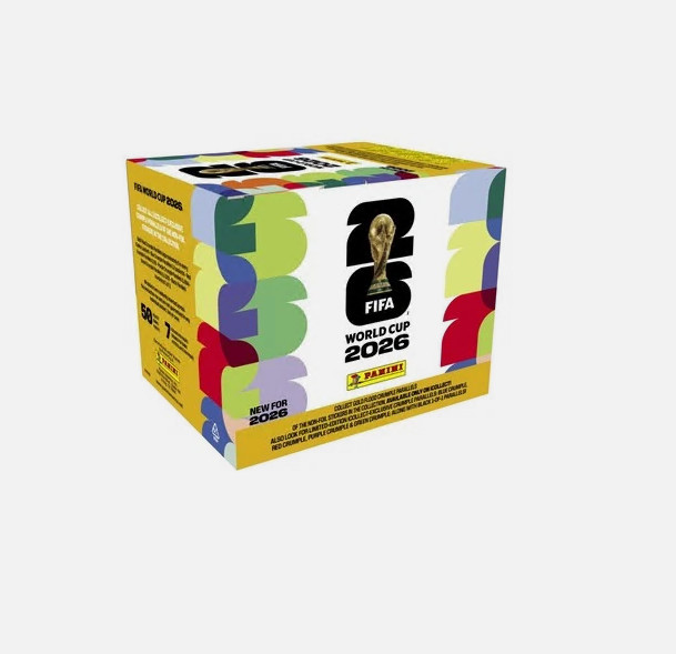 Panini FIFA World Cup 2026 Official Sticker 100-Pack Box Gold Limited NEW 2026