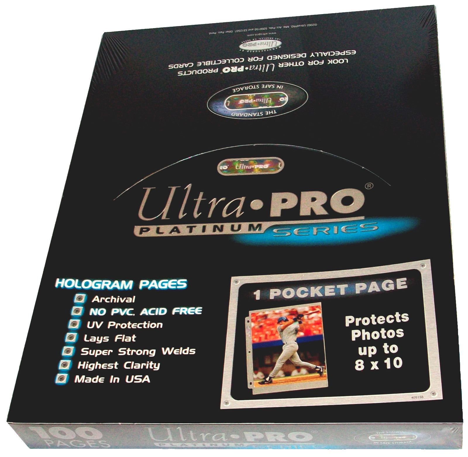 100 Ultra Pro Platinum 1-Pocket 8×10 Pages Comic Book Magazine 201D Sheets Photo