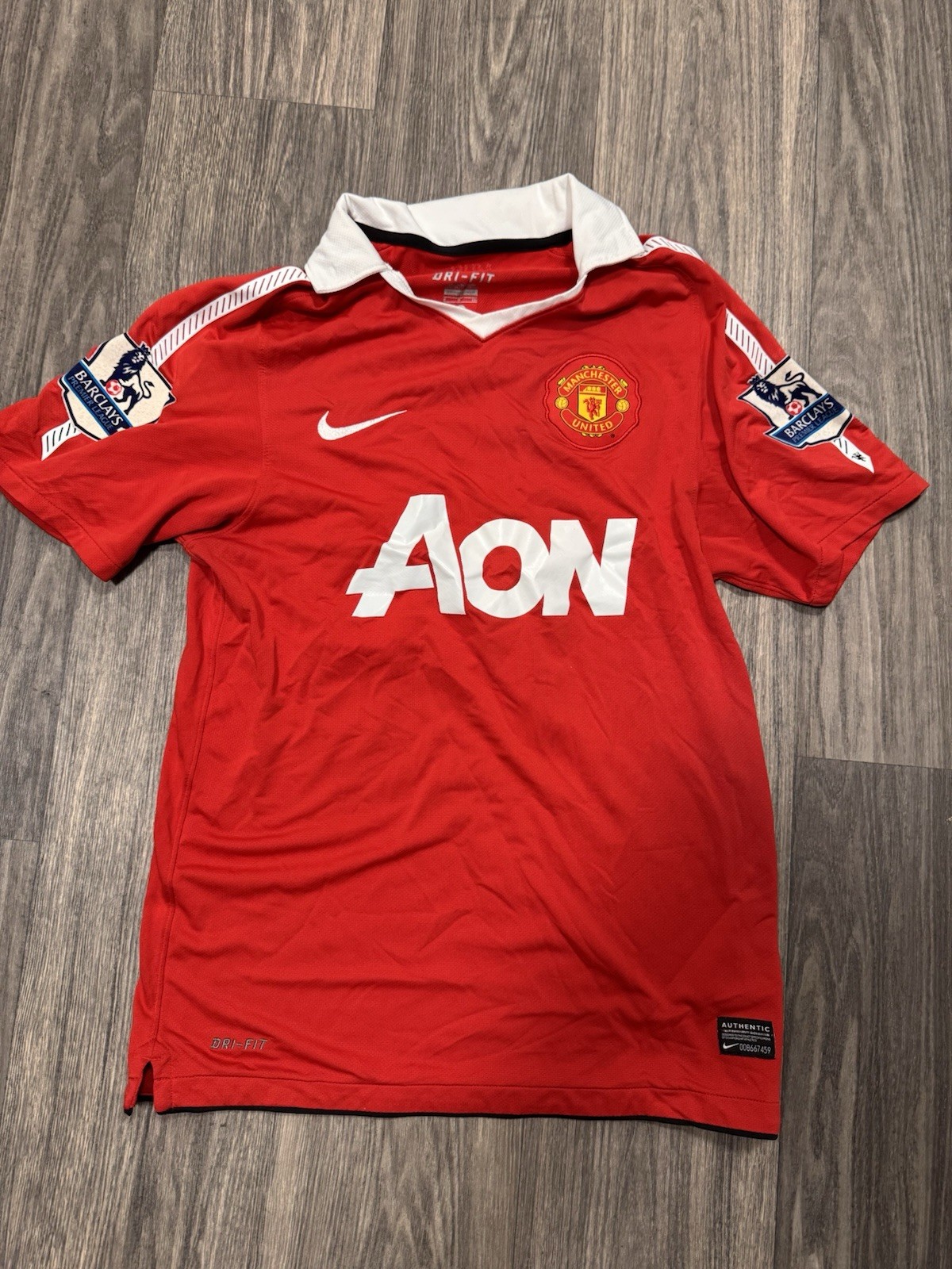 Nike Manchester United Authentic Red Home Chicharito Jersey Small