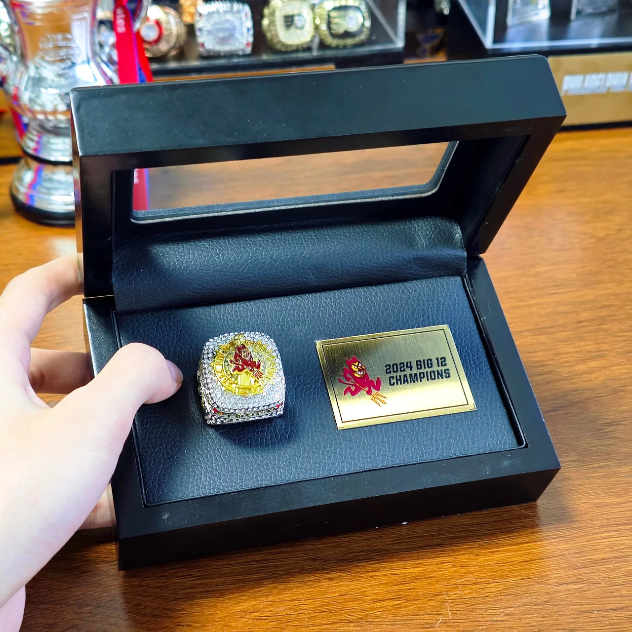 2024 BIG 12 Arizona State Sun Devils football Championship Ring Size 11 With Box