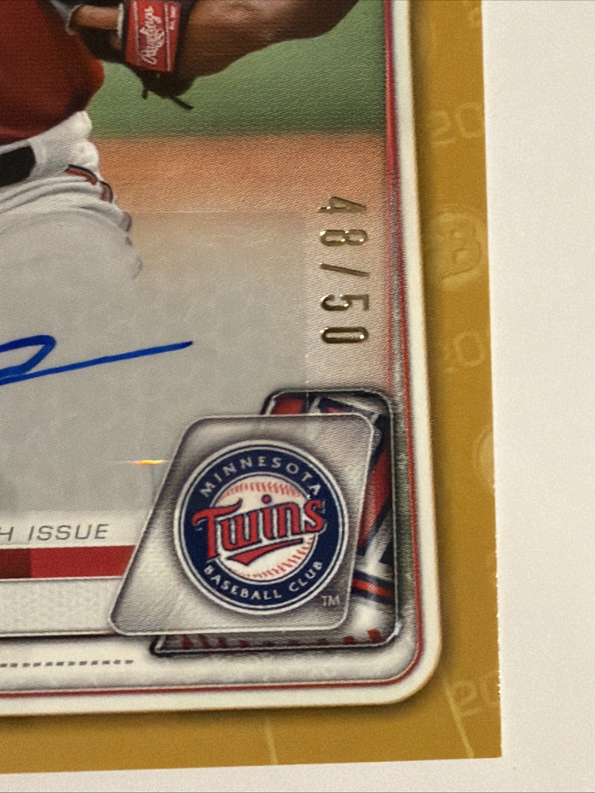 2020 Bowman – #PA-JD Prospects Autographs Jhoan Duran Gold /50 Minnesota Twins