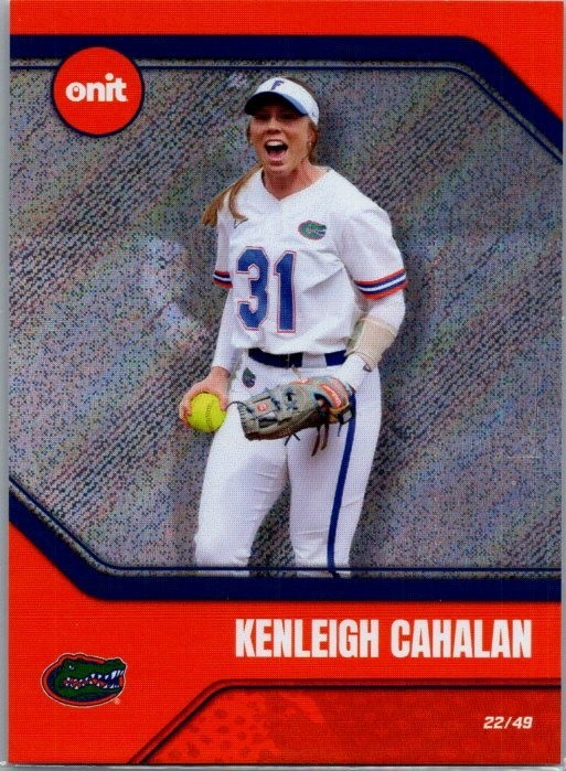 2026 ONIT NIL Florida Softball #B-10 Kenleigh Cahalan Platinum Parallel 27/49