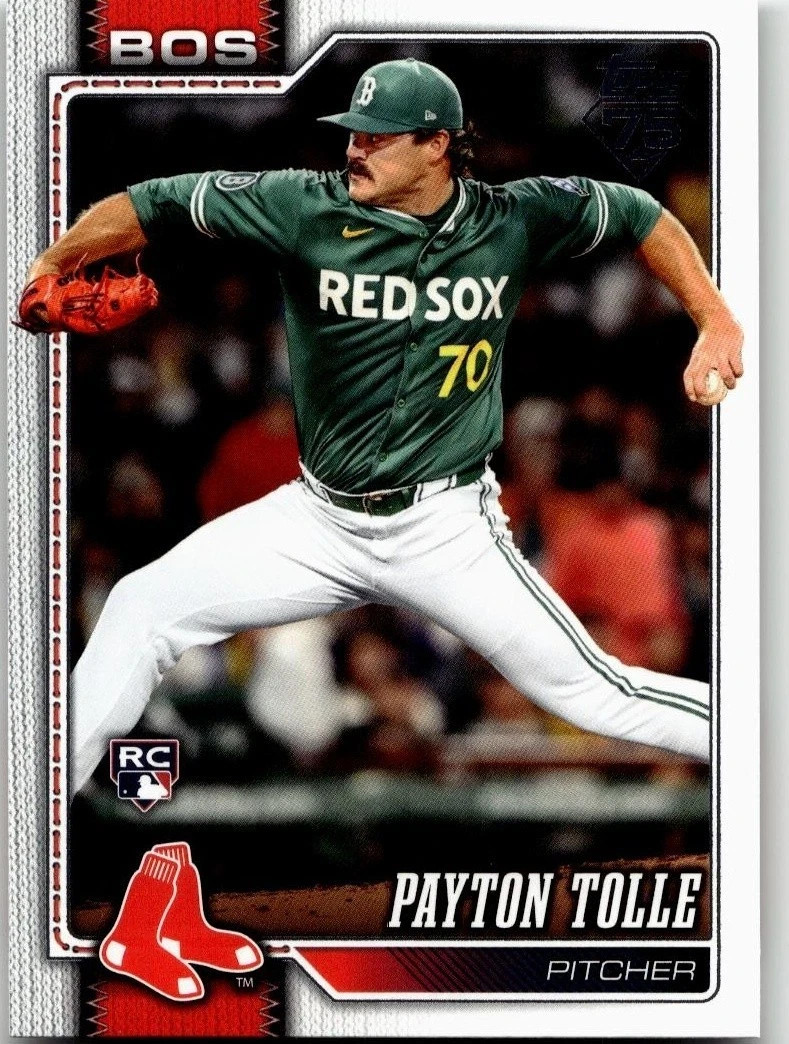2026 Topps Series One Payton Tolle Rookie Card Boston Red Sox #15