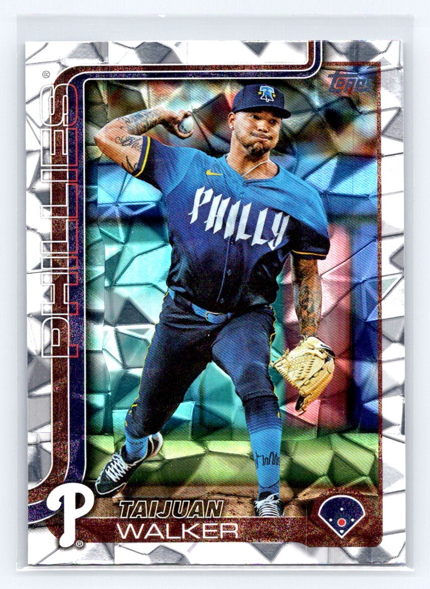 2025 Topps #351 Taijuan Walker Diamante Foil Philadelphia Phillies