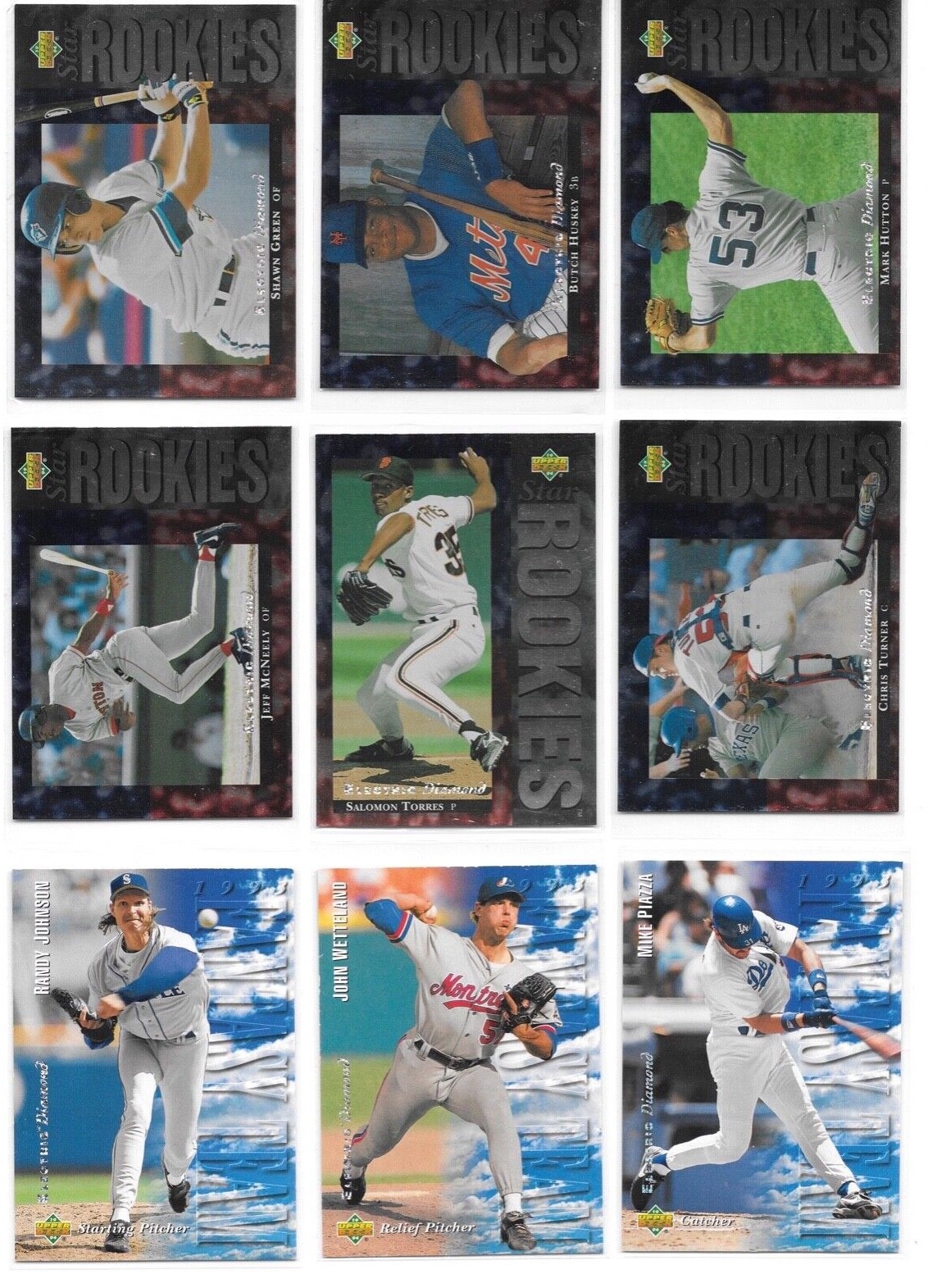 1994 Upper Deck Electric Diamond Baseball Trading Cards Choose #s 15-550 / bx