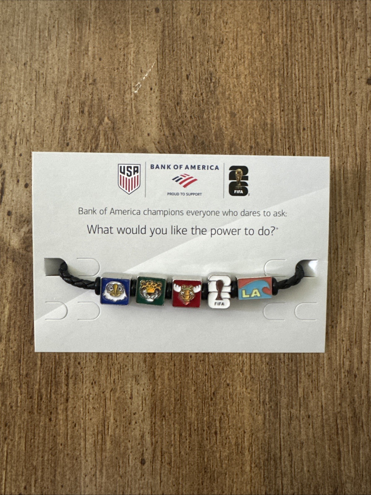 FIFA World Cup 2026 Bank Of America Event Exclusive USA Charm Bracelet New