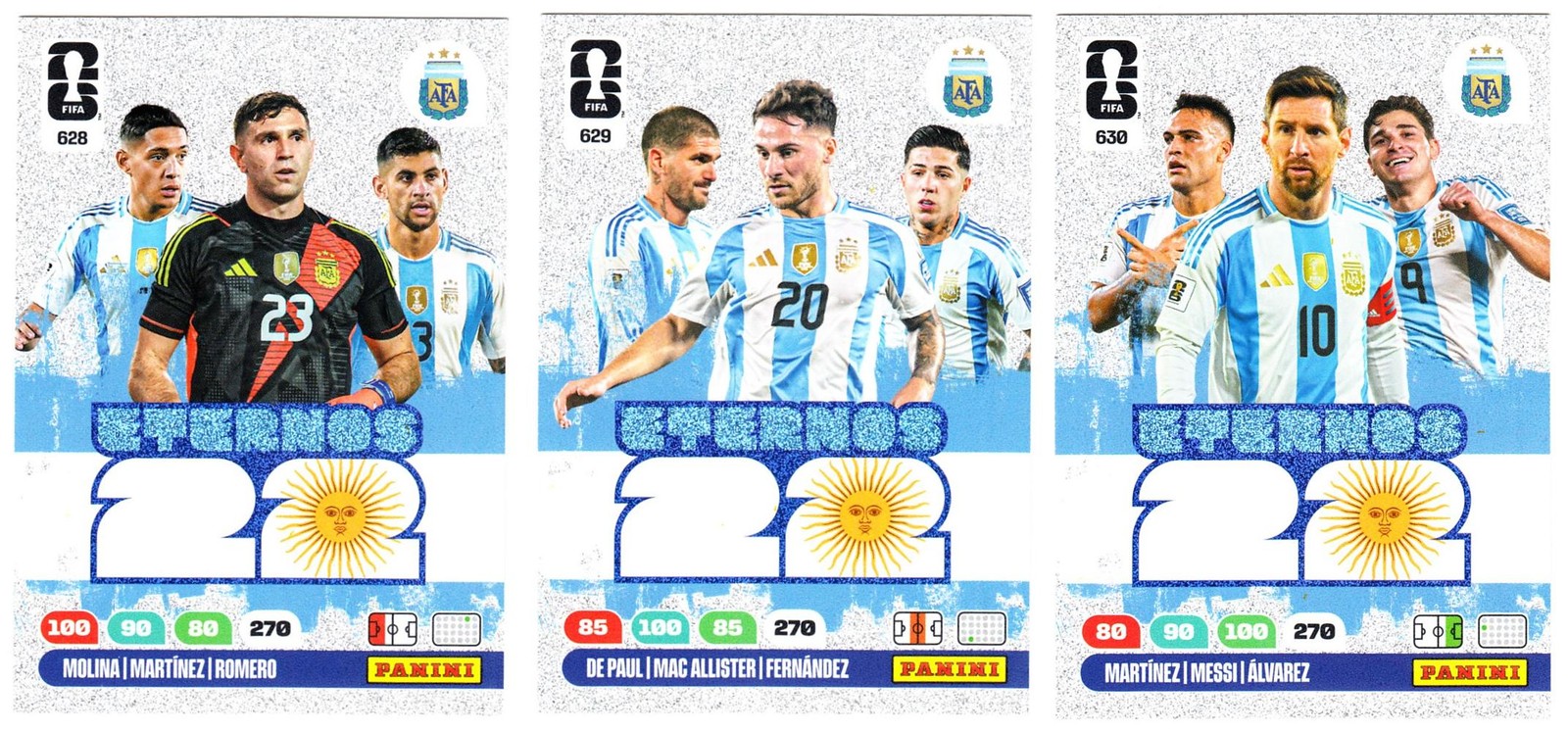 FIFA World Cup 2026 Eternos 22 full set 3 cards